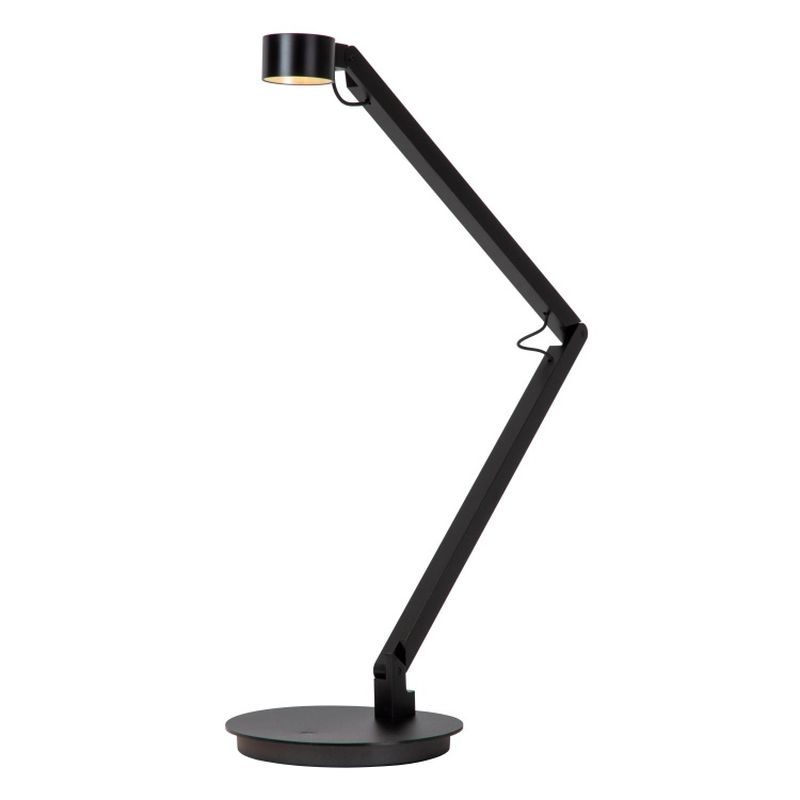 Lucide OGDEN - Stolová lampa - LED Dim. - 1x6W 3000K/3100K - Čierna